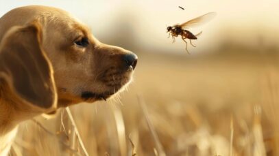 picada de inseto em cães